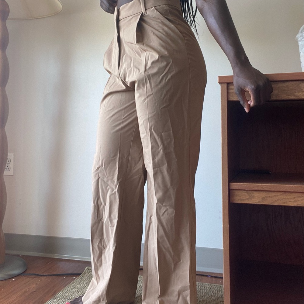 Zara Baggy Dress Pant Camel color